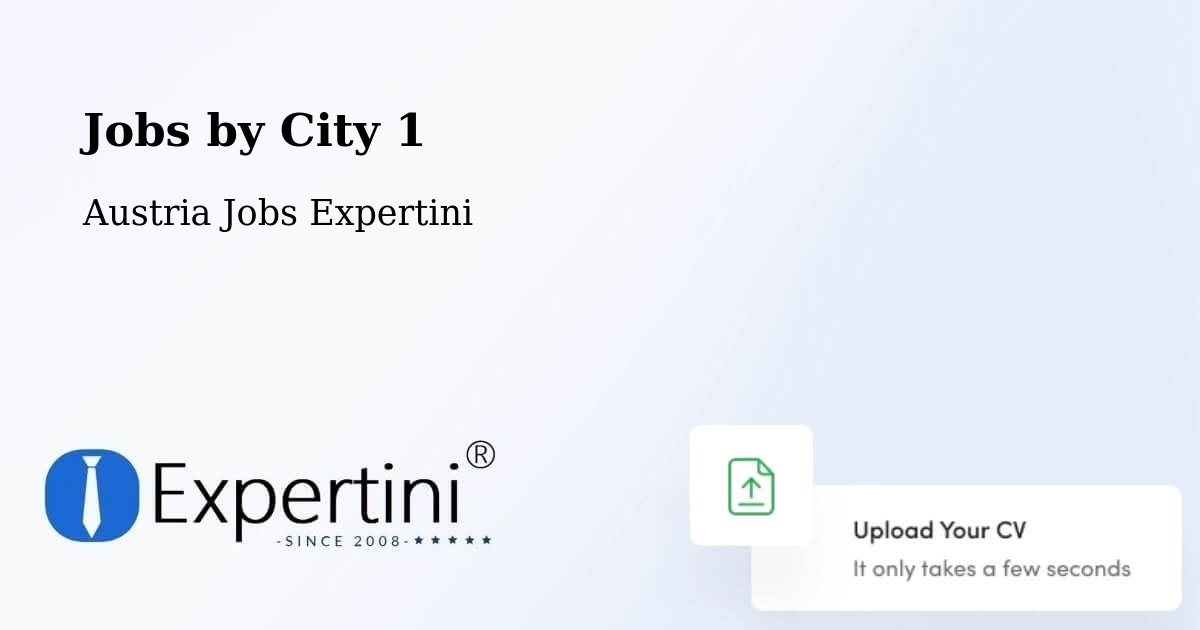 City Jobs in Austria - Expertini